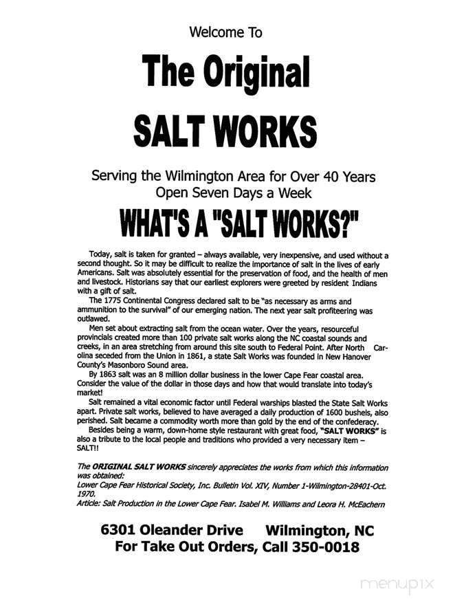 The Original Salt Works - Wilmington, NC