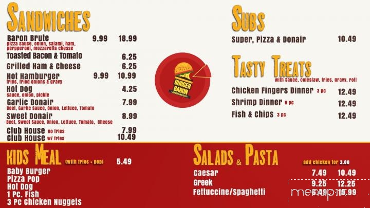 Burger Baron - Saint Paul, AB menu_pic