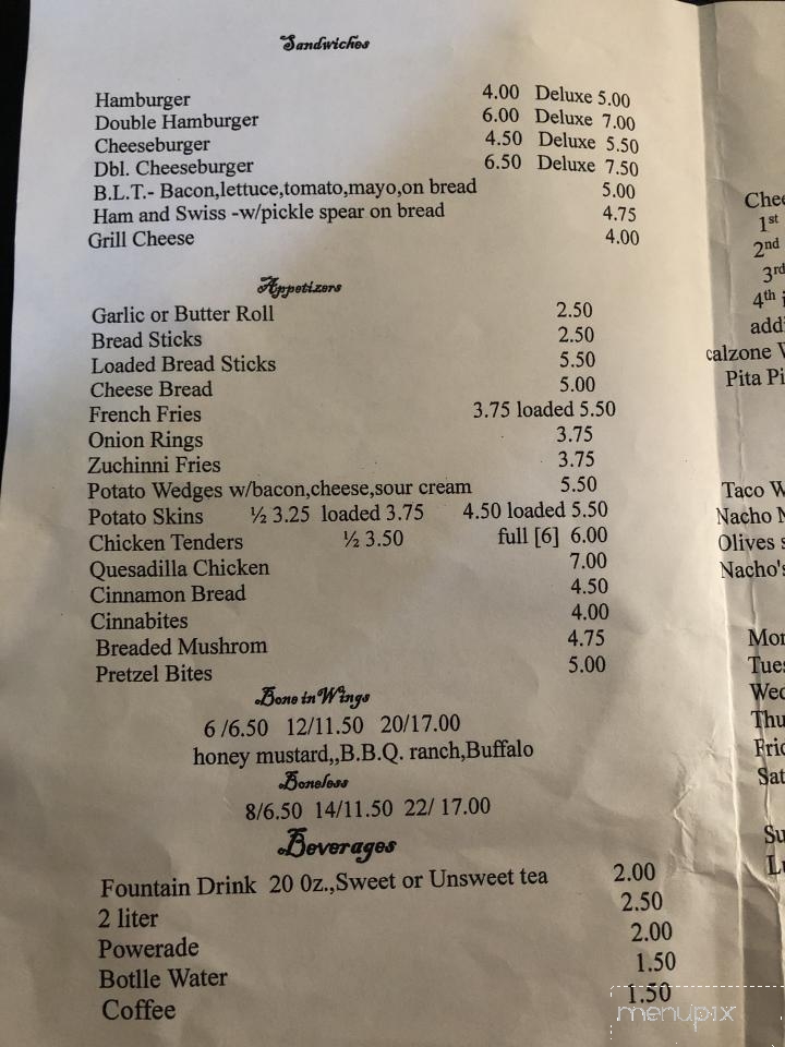 Giovanni's Pizza - Bainbridge, OH menu_pic