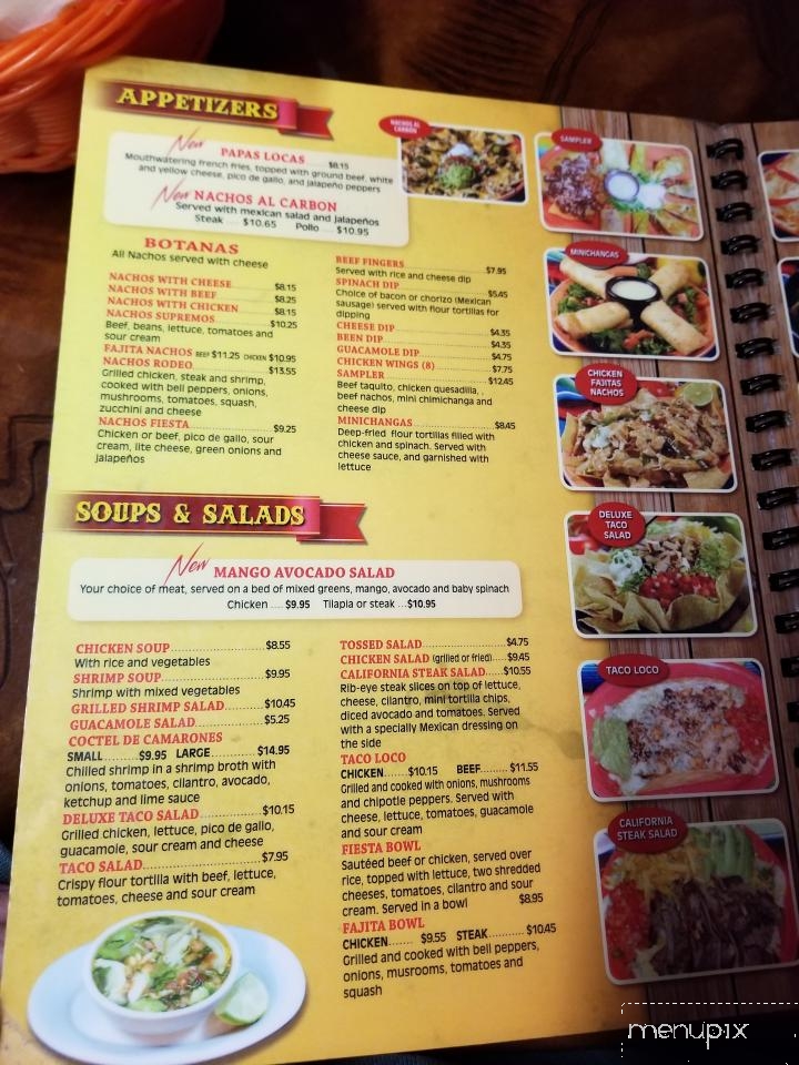 Menu Of Rodeo Mexican Grill In Troy Al 36081