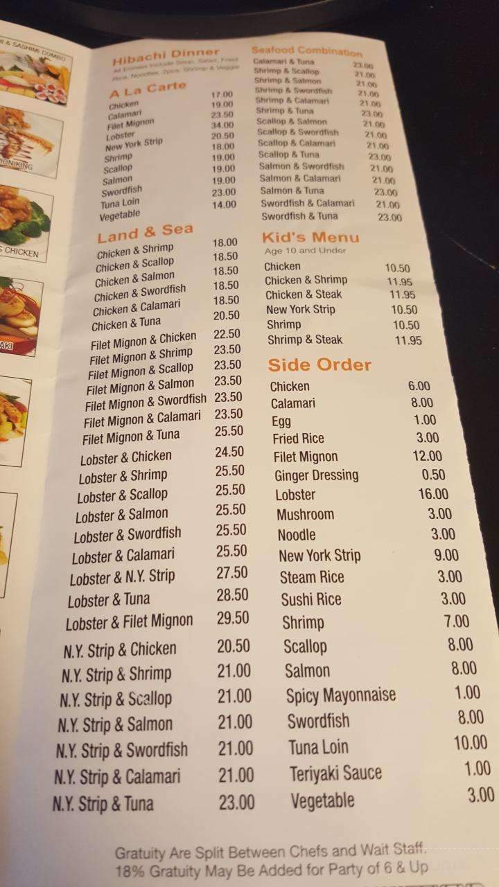 Kabuki Japansese - Peckville, PA menu_pic
