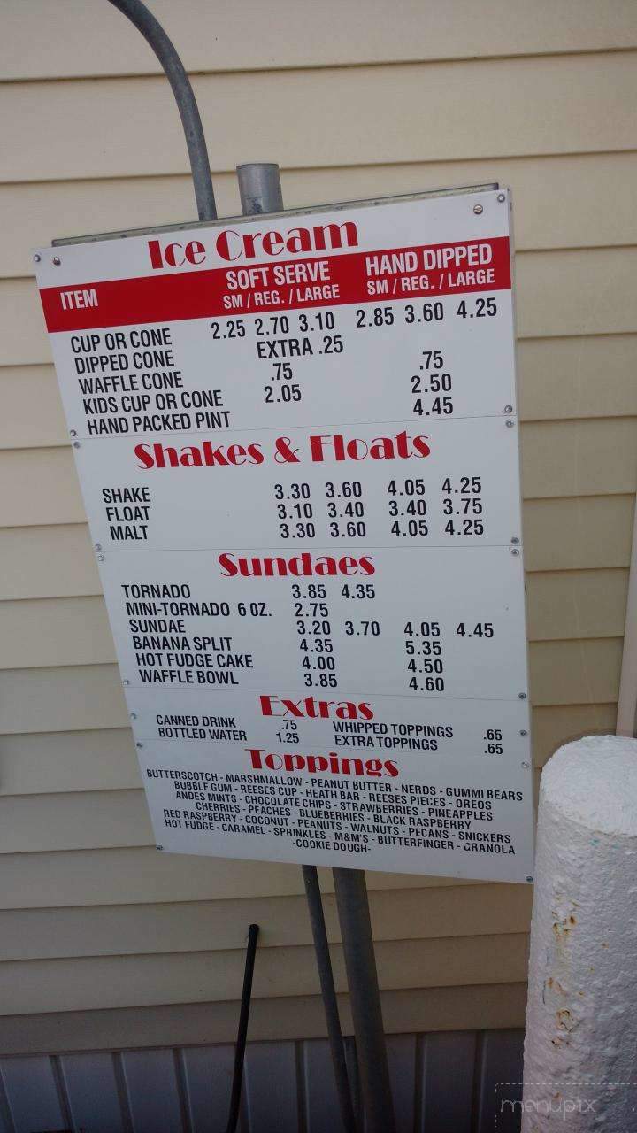 Ice Cream Stop - Abingdon, VA menu_pic
