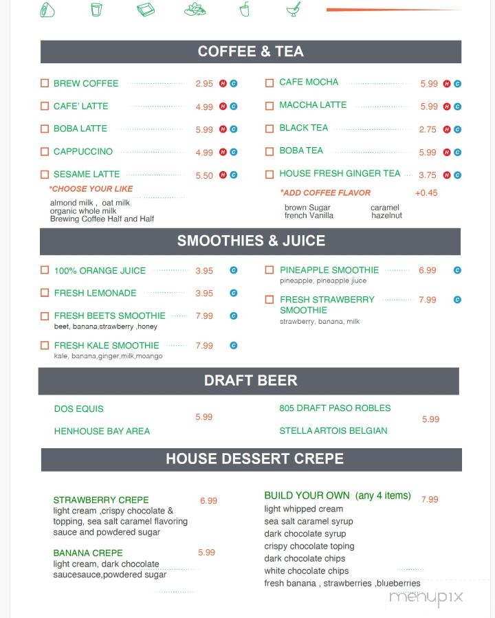 MQ Healthy Food - Millbrae, CA menu_pic
