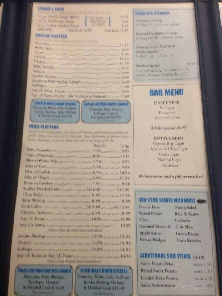 Mayflower Seafood Grill and Oyster Bar - Winterville, NC menu_pic