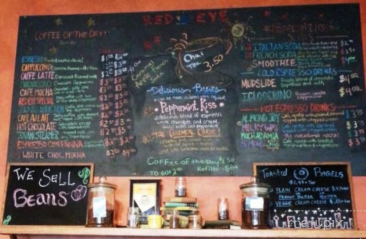 Red Eye Coffee + Tea - Saginaw, MI menu_pic