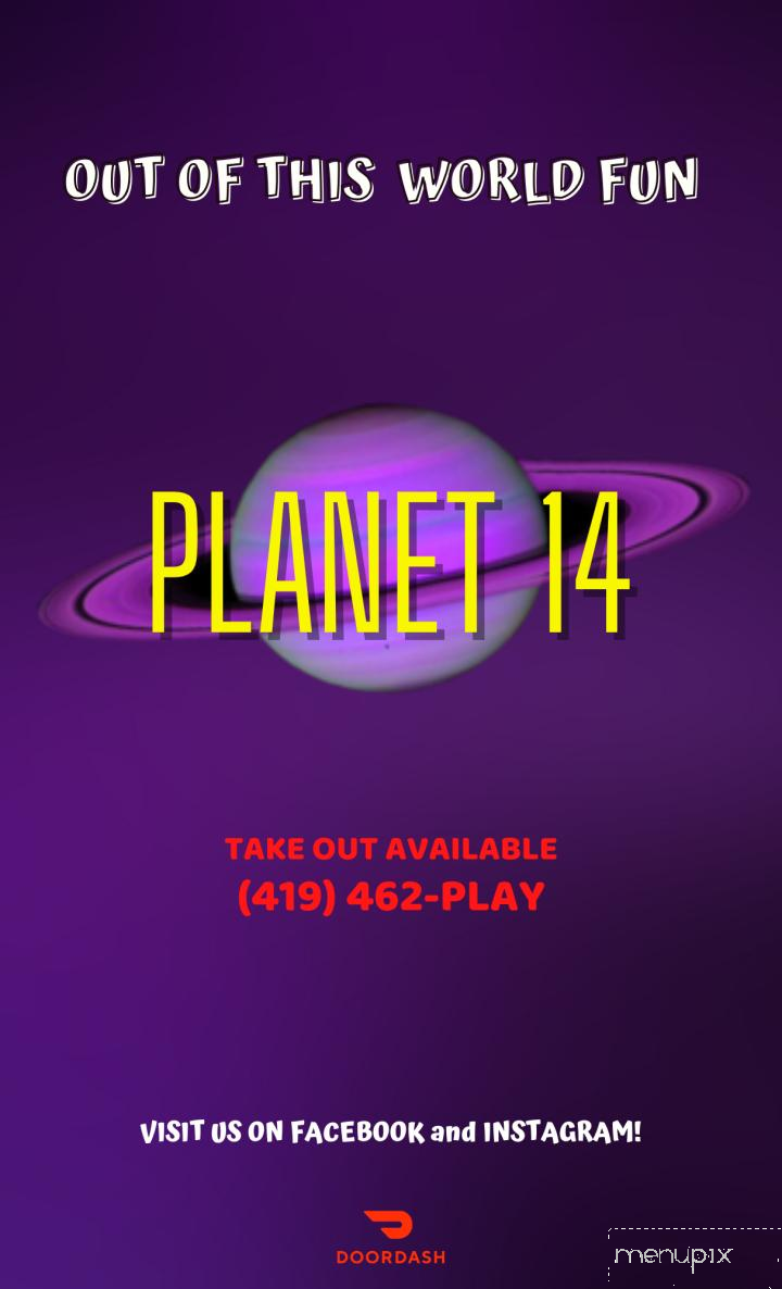 Planet 14 - Galion, OH menu_pic