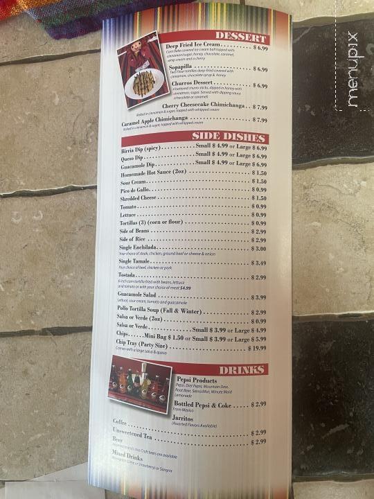 Maria Mia - Davison, MI menu_pic