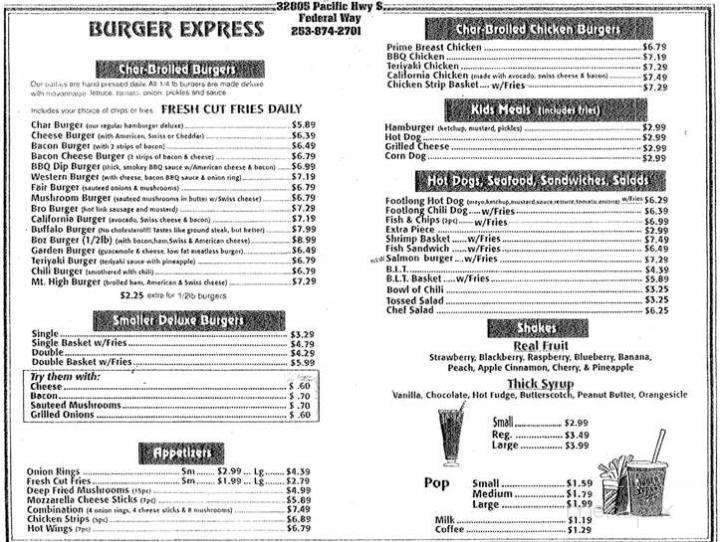 Burger Express - Federal Way, WA