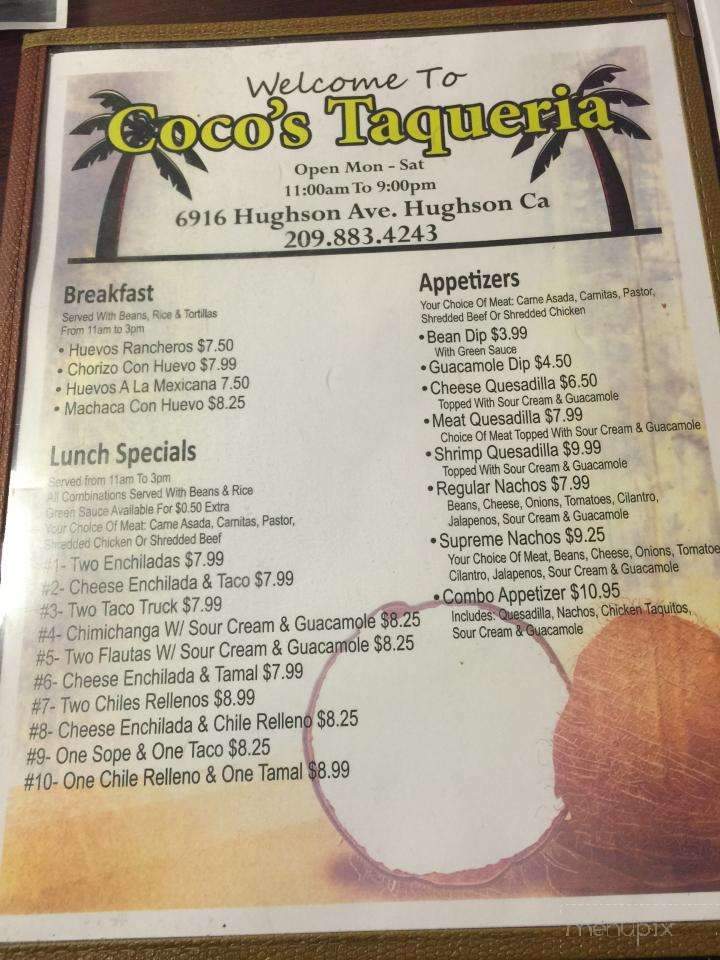 Coco's Taqueria - Hughson, CA