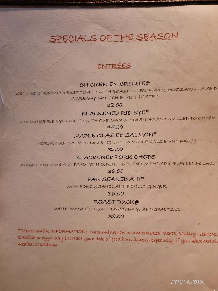 Lanny's Fireside - Conover, WI menu_pic