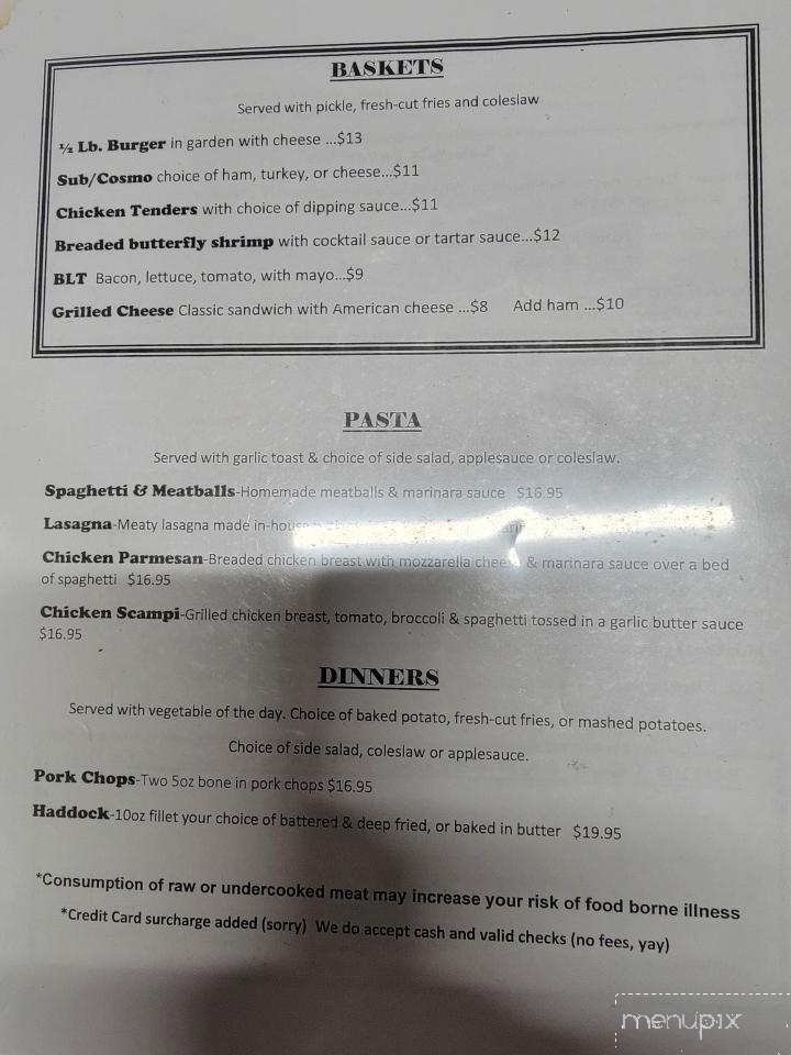 Sammy's Pizza - Muncy, PA menu_pic