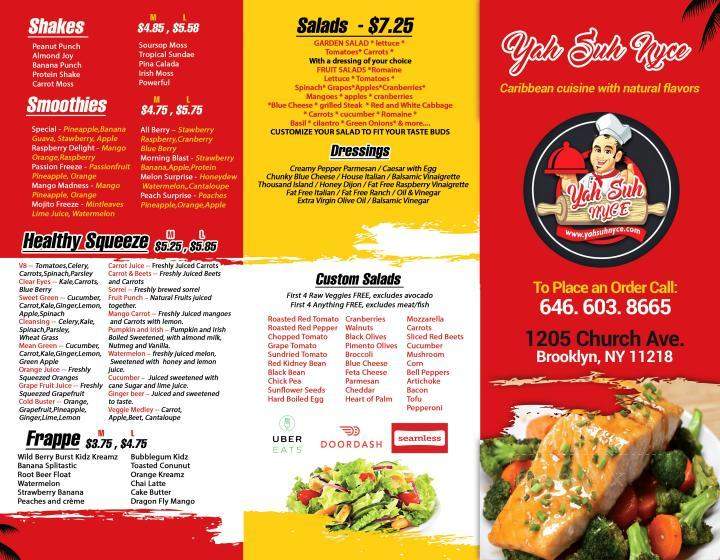 Yah Suh Nyce - Brooklyn, NY menu_pic
