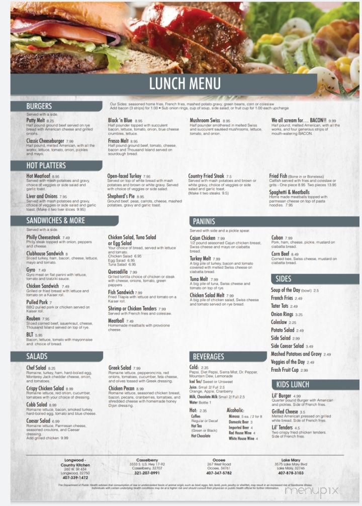 Breakfast Club of Casselberry - Casselberry, FL menu_pic