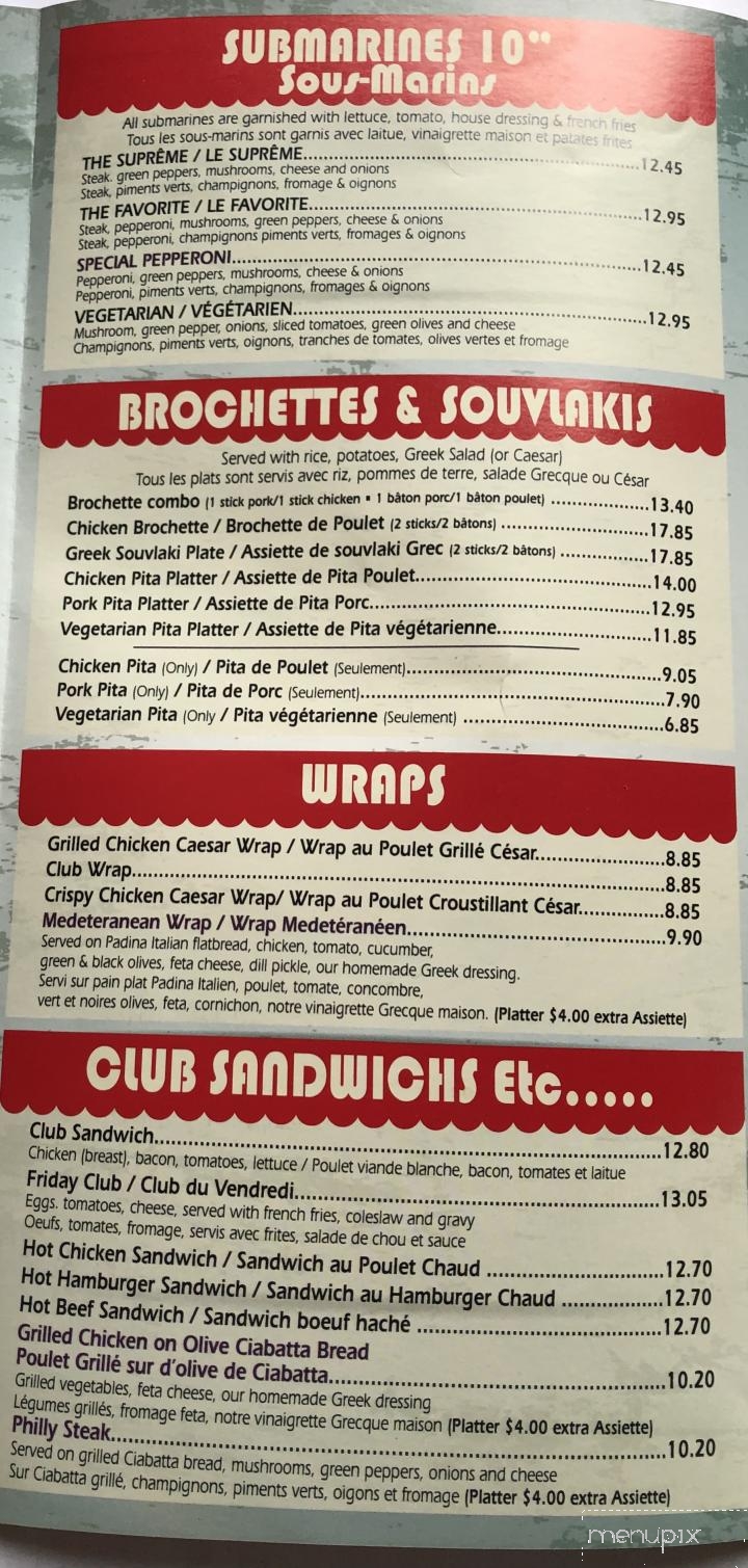 Alexandria Restaurant Pizza - Alexandria, ON menu_pic