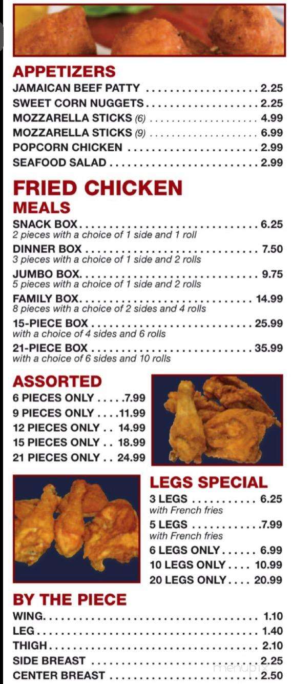 N Y Fried Chicken - Bear, DE menu_pic