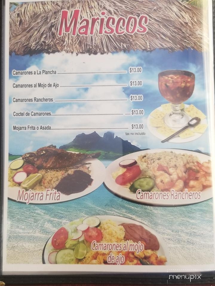 Las Champas 12 - Los Angeles, CA menu_pic