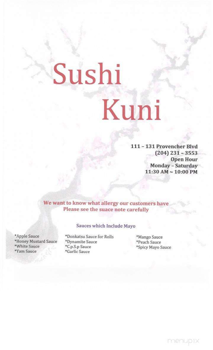 Sushi Kuni - Winnipeg, MB