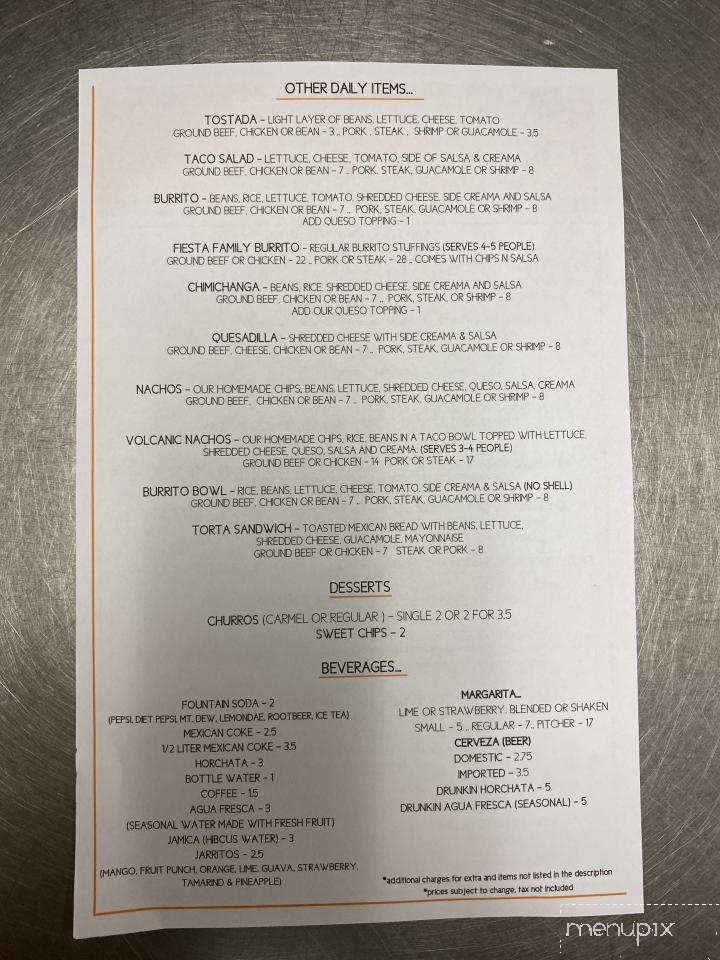 Hector's Cocina - Oregon, IL menu_pic