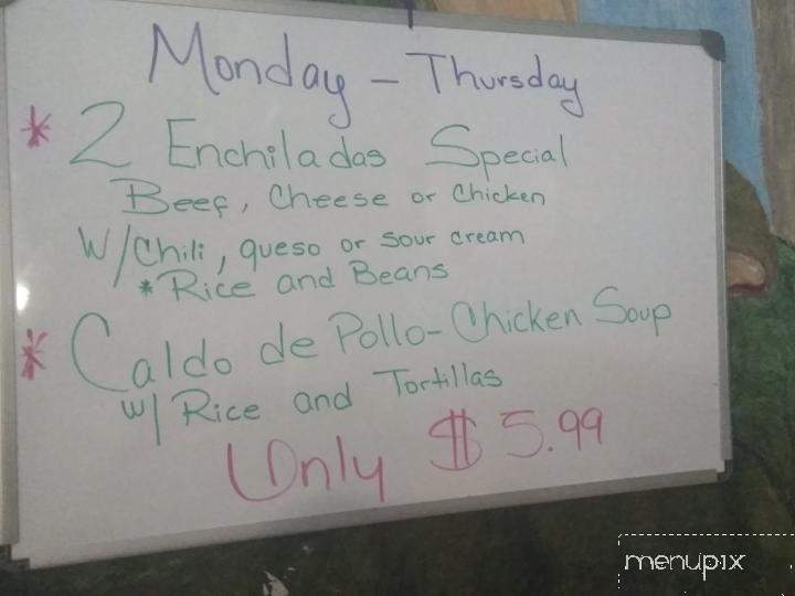La Toska - Cedar Hill, TX menu_pic