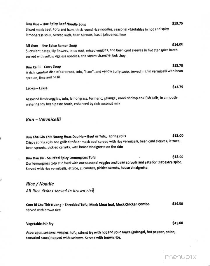 Tamarind Vietnamese Grill & Noodle House - Calgary, AB menu_pic