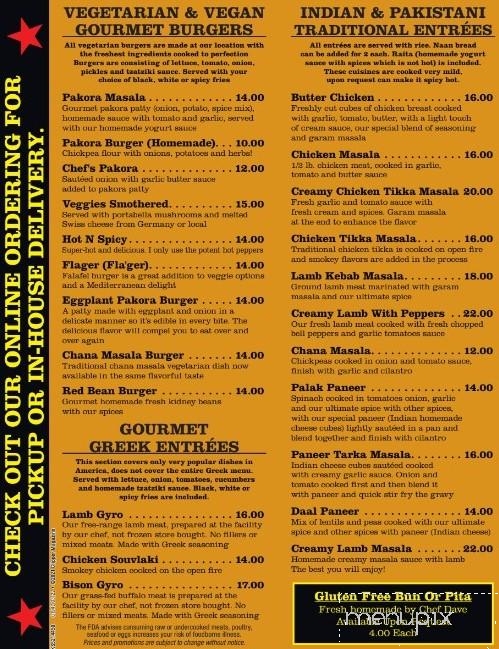 Dave's Gourmet Burgers and More - Schenectady, NY menu_pic