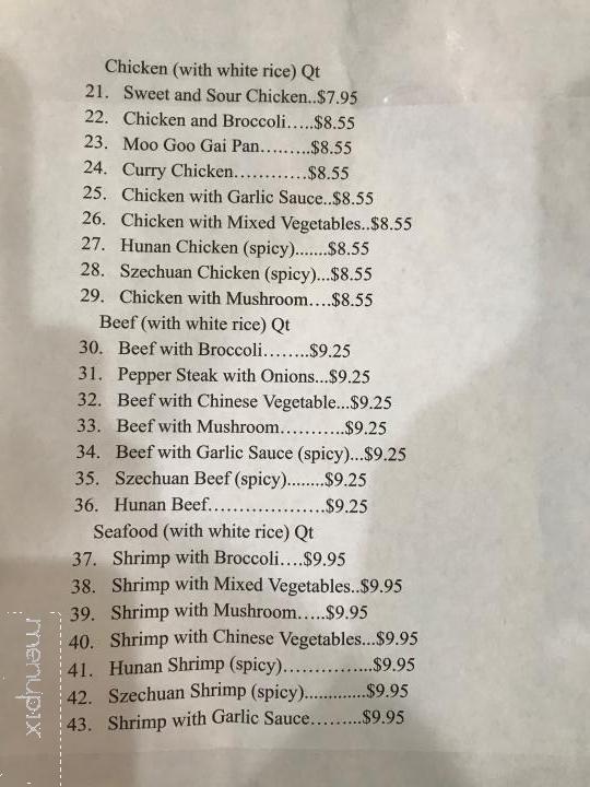 No 1 Buffet - Newnan, GA menu_pic