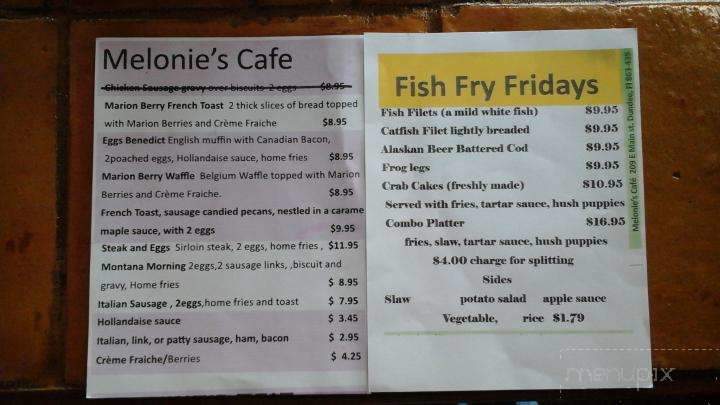 Melonie's Restaurant - Dundee, FL menu_pic