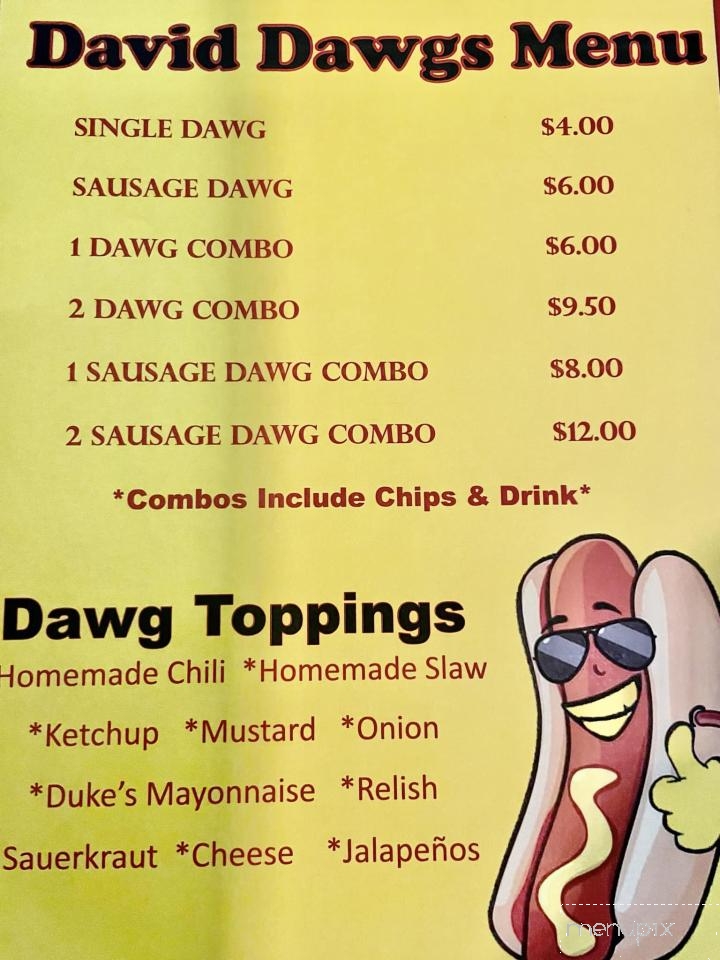 David Dawgs - Lancaster, SC menu_pic