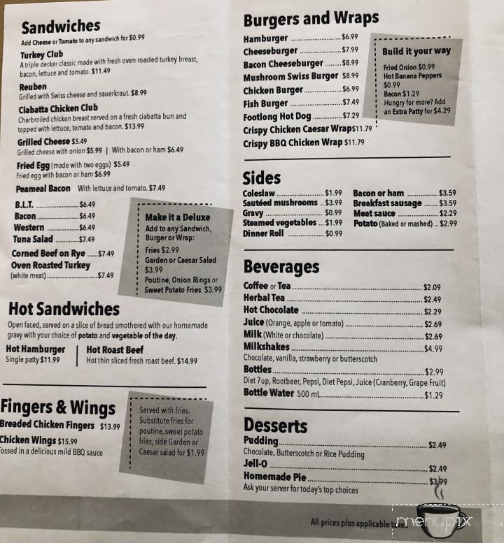 Country Hearth Family Restaurant - Komoka, ON menu_pic