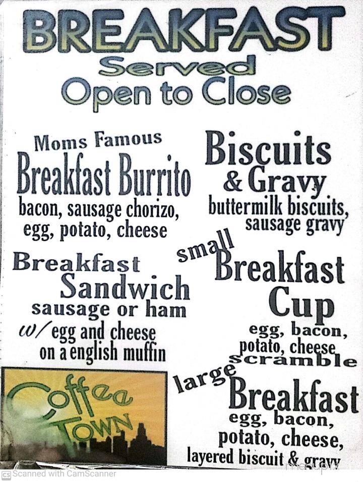 Coffee Town Espresso - West Richland, WA menu_pic