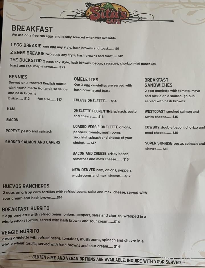 Mama Sita's Cafe - Winlaw, BC menu_pic