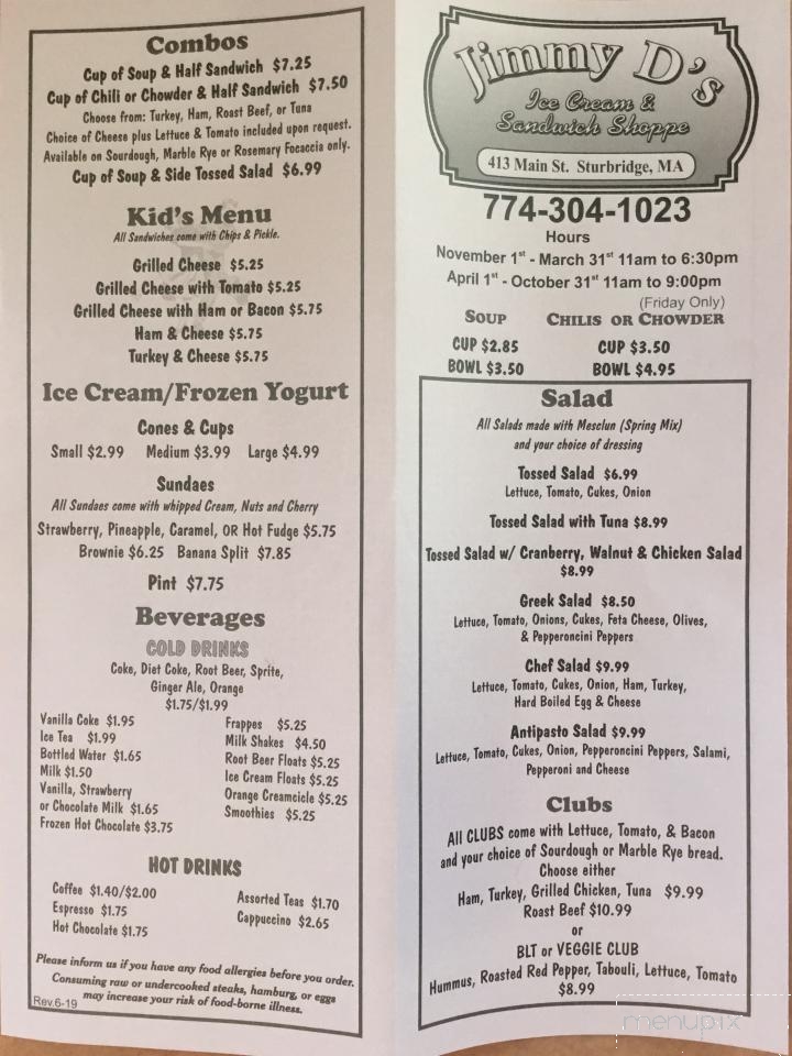 Jimmy D's - Sturbridge, MA
