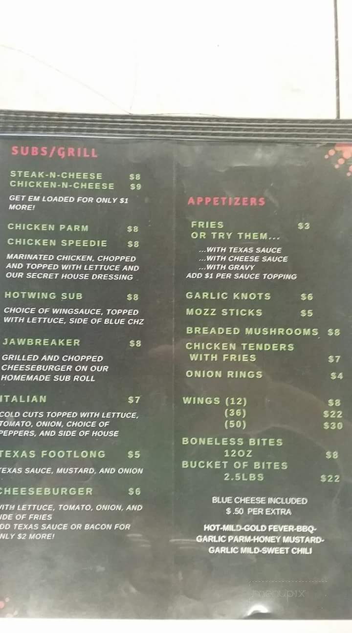 Ciccone's Pizza - Old Forge, PA menu_pic