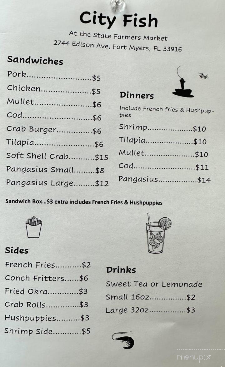 City Fish Market - Fort Myers, FL menu_pic