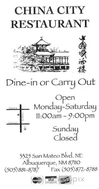 China City Chinese Restaurant - Albuquerque, NM