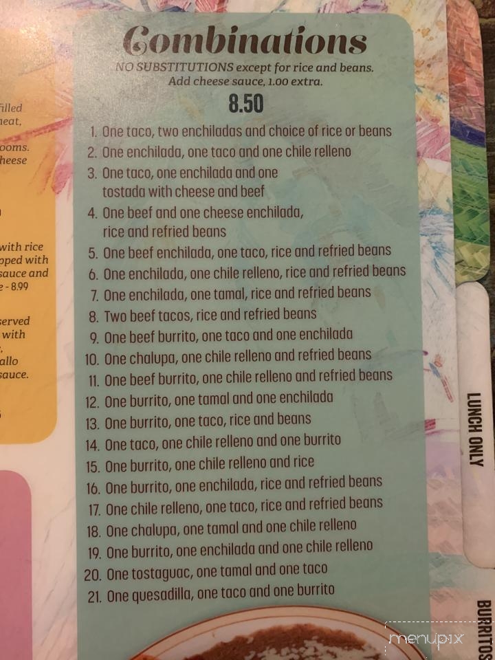 Los Portales Mexican Restaurant - Benton, KY menu_pic