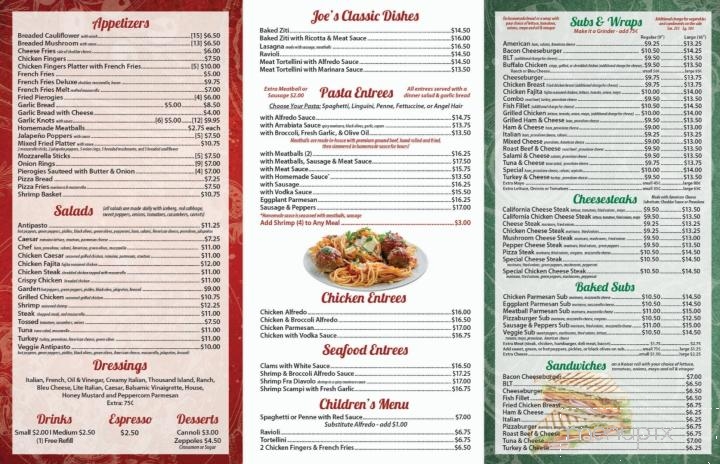 USA & I - Etters, PA menu_pic