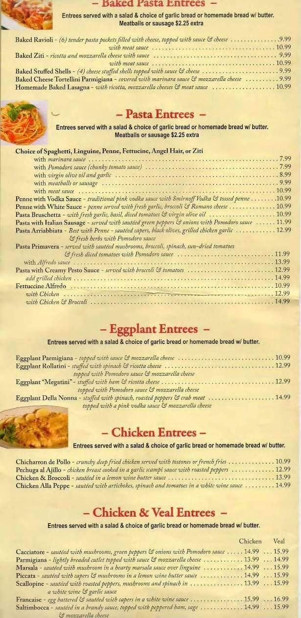 La Napoli - Mountain Top, PA menu_pic