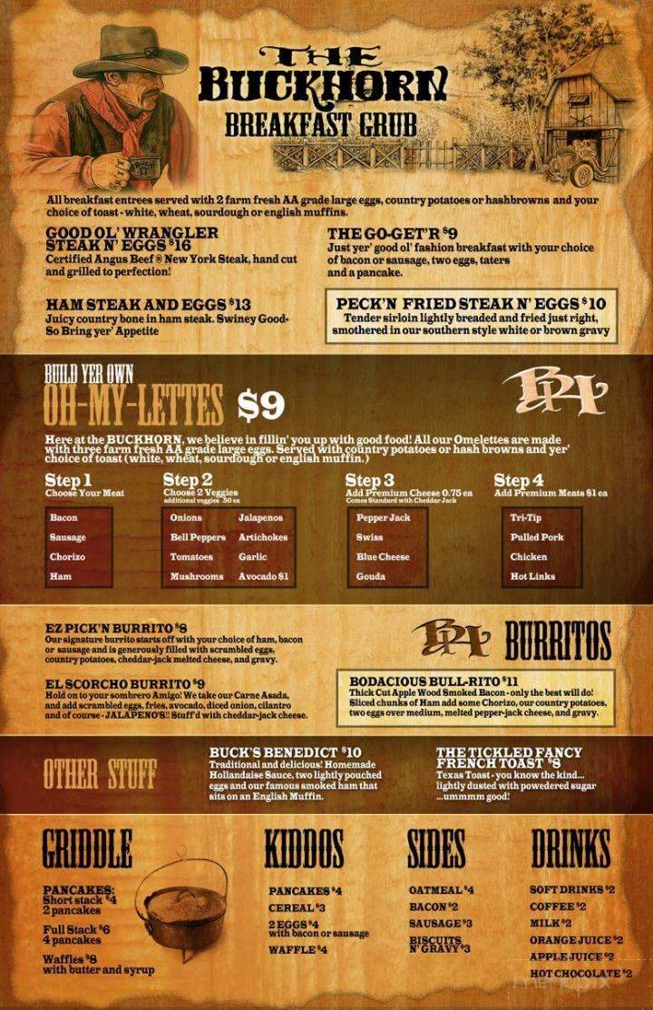 New Cuyama Buckhorn Restaurant - New Cuyama, CA menu_pic
