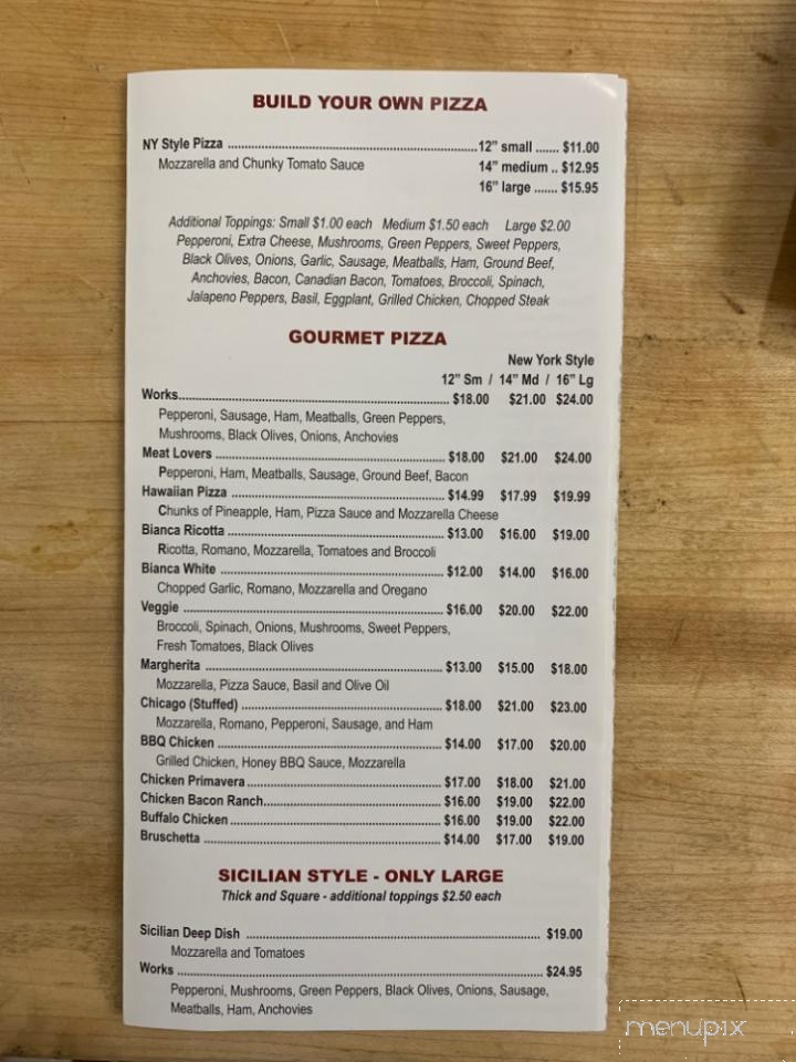 Buono Pizza - Marydel, DE menu_pic
