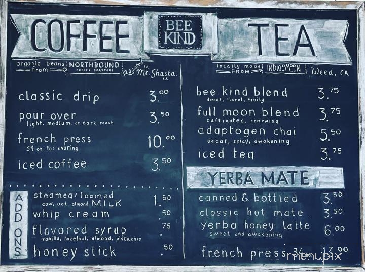 Bee Kind Catering - Dunsmuir, CA menu_pic