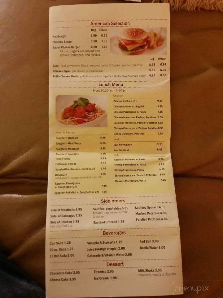Vincent & Andrea Restaurant - Richmond Hill, NY menu_pic