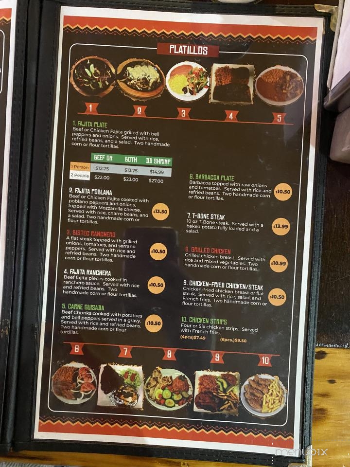 Taqueria Azteca - Eagle Lake, TX menu_pic