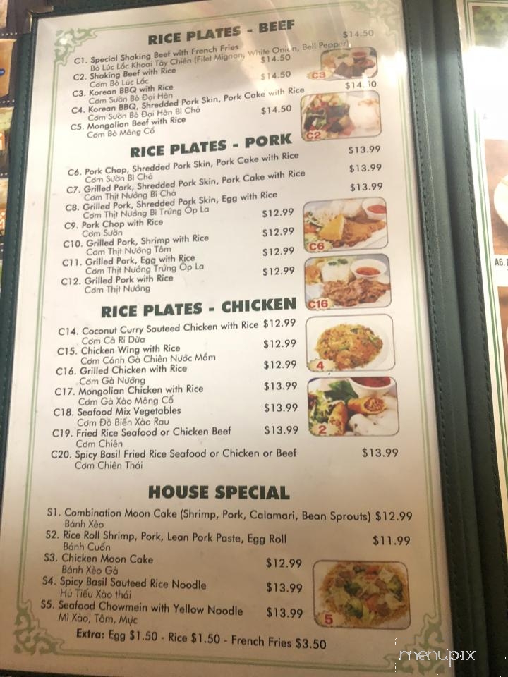 Pho To Thi #1 - San Jose, CA menu_pic