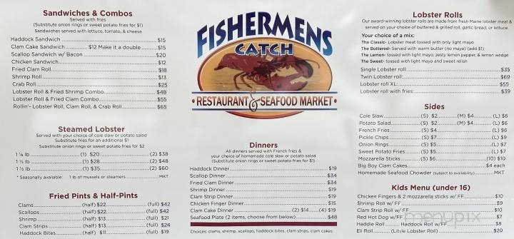 Fishermen's Catch - Raymond, ME menu_pic
