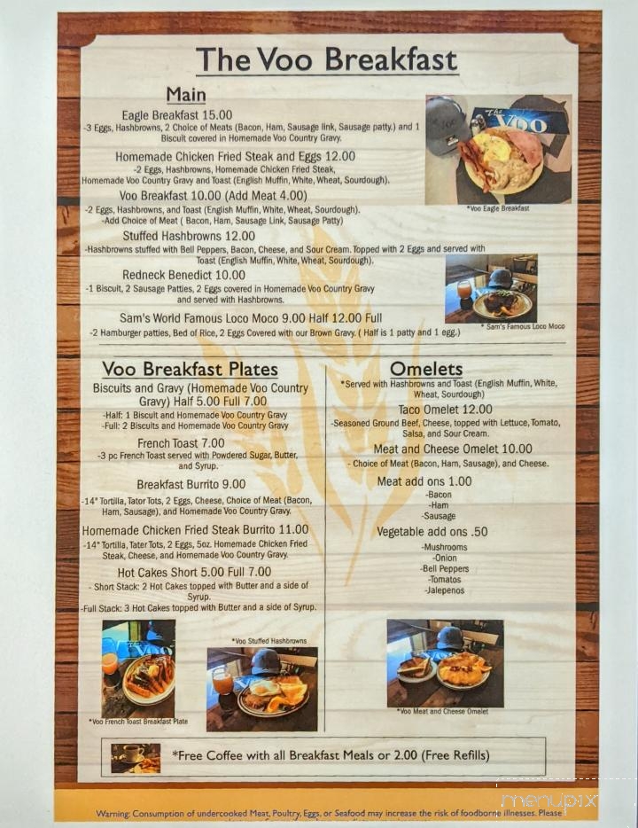 Ron-D-Voo Tavern - Harrisburg, OR menu_pic
