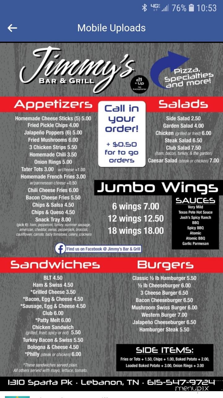 Jimmy's Bar & Grill - Lebanon, TN