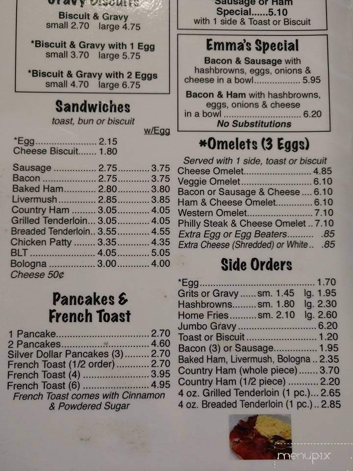 Badin Lake Family Restaurant - New London, NC menu_pic