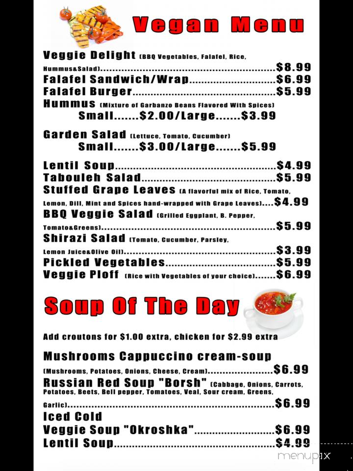 Kebab and Pizza Time - Van Nuys, CA menu_pic