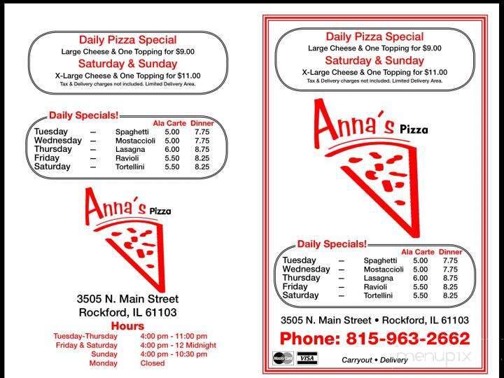 Anna's Pizza - Rockford, IL